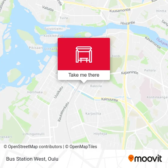 Bus Station West map