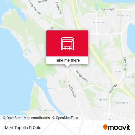 Meri-Toppila North map