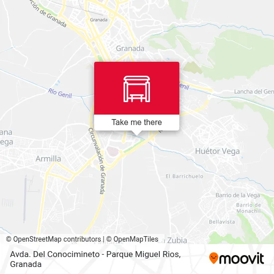 Avda. Del Conocimineto - Parque Miguel Rios map