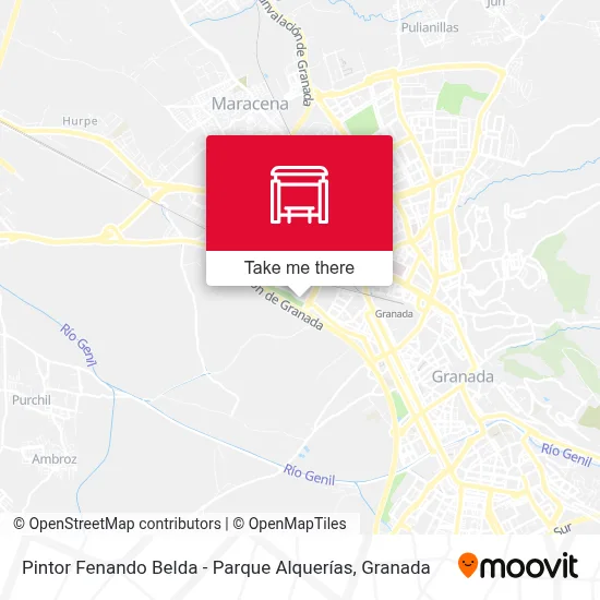 Pintor Fenando Belda - Parque Alquerías map