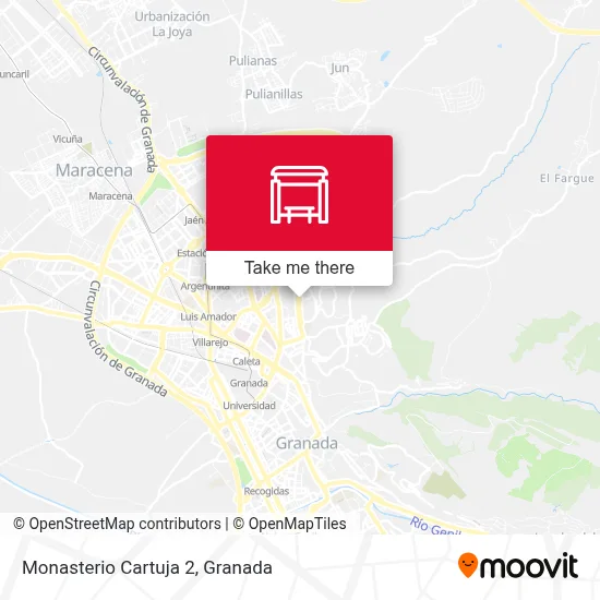 Monasterio Cartuja 2 map