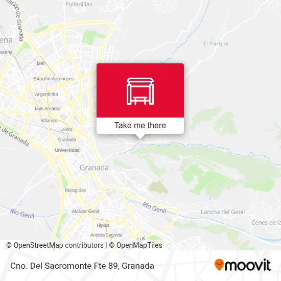 Cno. Del Sacromonte Fte 89 map