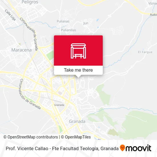 Prof. Vicente Callao - Fte Facultad Teología map