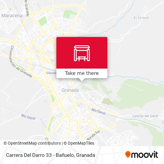 Carrera Del Darro 33 - Bañuelo map