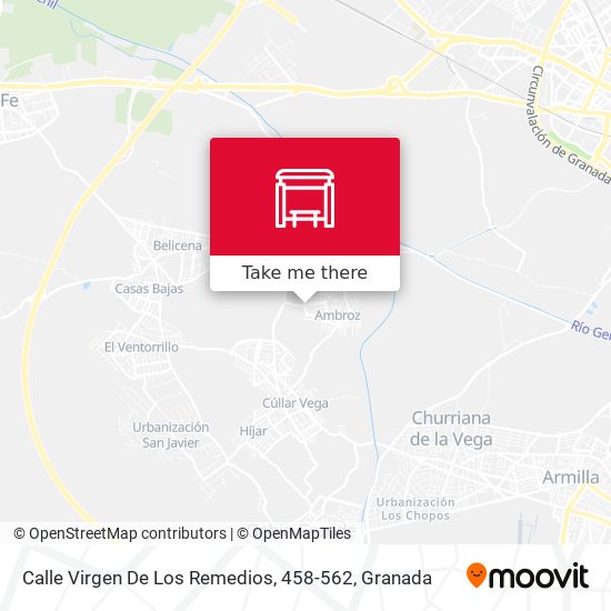 Calle Virgen De Los Remedios, 458-562 map
