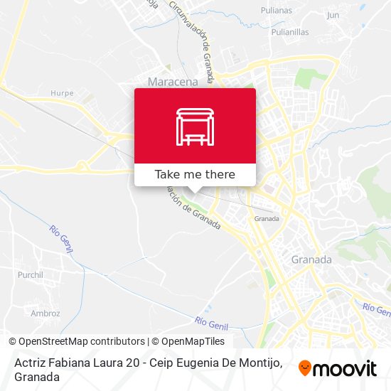 Actriz Fabiana Laura 20 - Ceip Eugenia De Montijo map