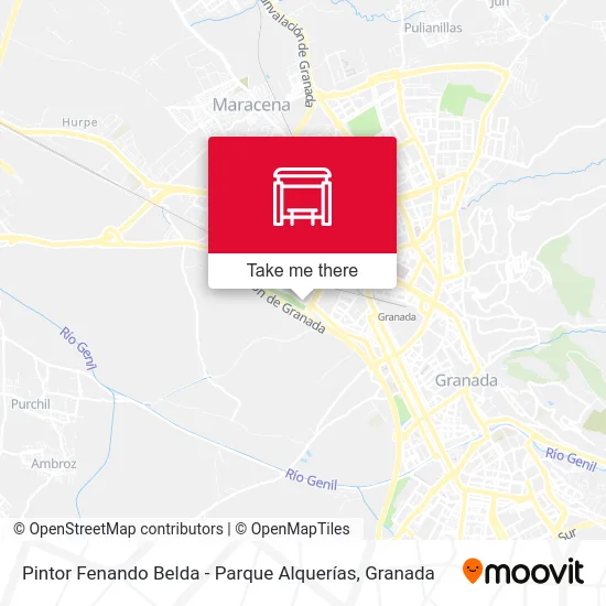 Pintor Fenando Belda - Parque Alquerías map