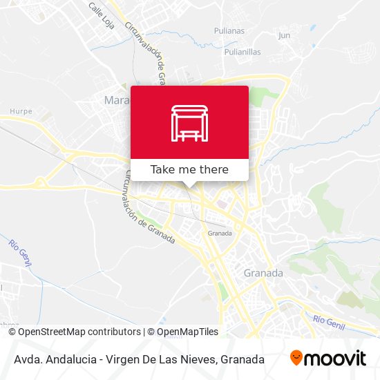 Avda. Andalucia - Virgen De Las Nieves map