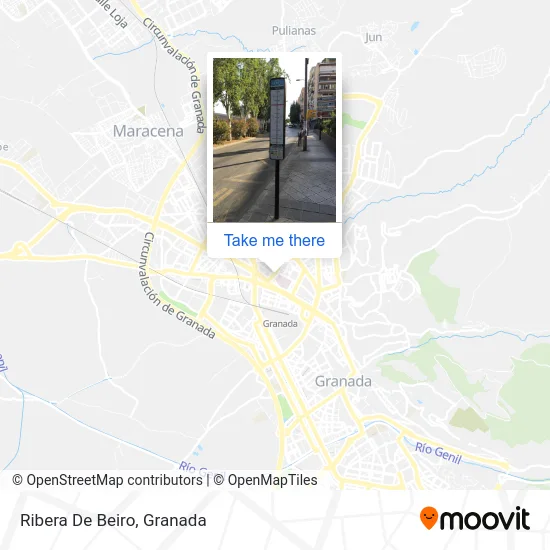 mapa Ribera De Beiro