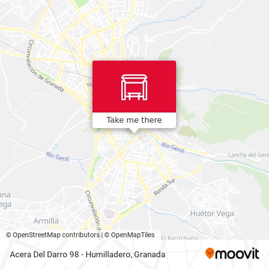 Acera Del Darro 98 - Humilladero map