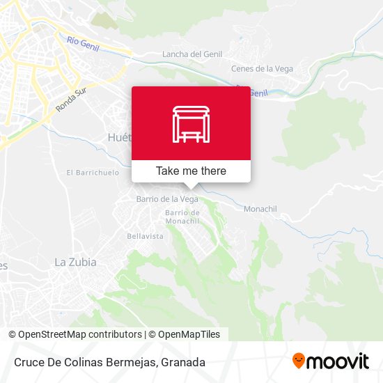Cruce De Colinas Bermejas map