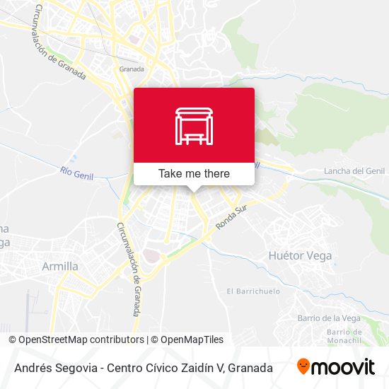 Andrés Segovia - Centro Cívico Zaidín V map