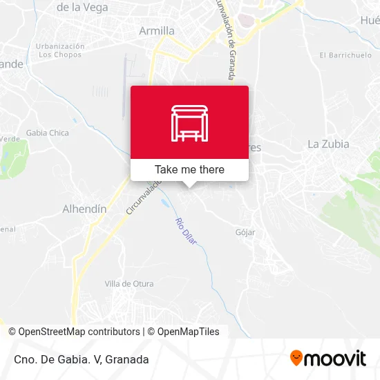 Cno. De Gabia. V map