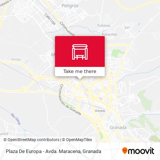 mapa Plaza De Europa - Avda. Maracena