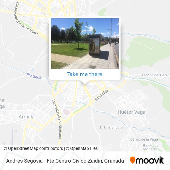 Andrés Segovia - Fte Centro Cívico Zaidín map