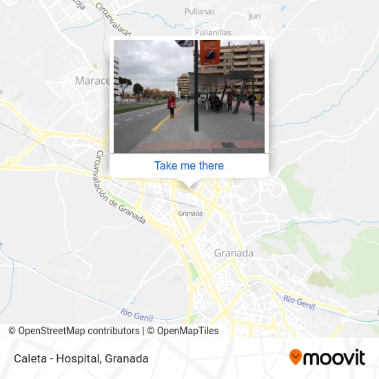 Caleta - Hospital map