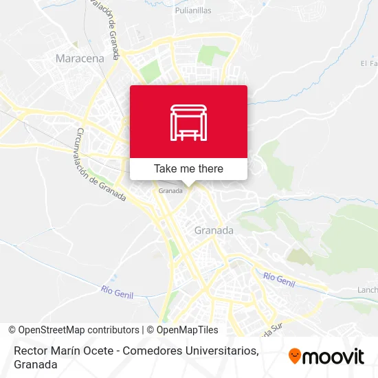 Rector Marín Ocete - Comedores Universitarios map