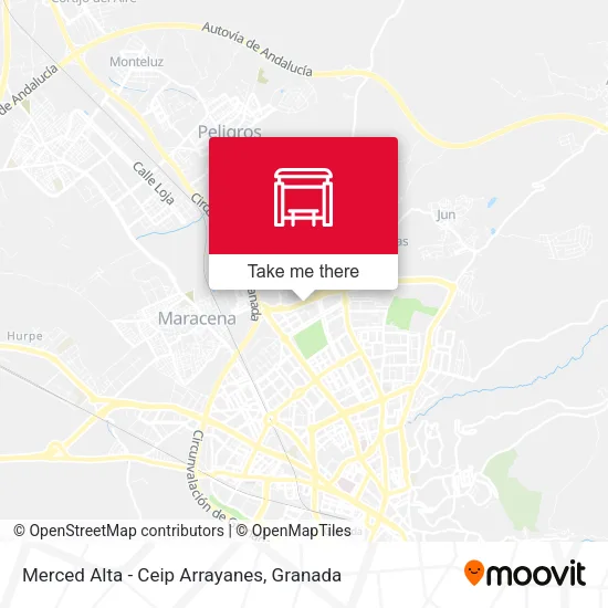 Merced Alta - Ceip Arrayanes map