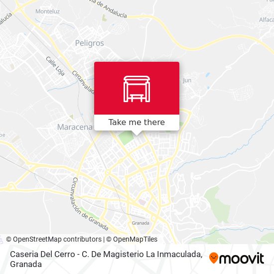 mapa Caseria Del Cerro - C. De Magisterio La Inmaculada