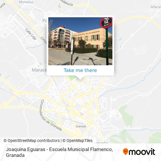 Joaquina Eguaras - Escuela Municipal Flamenco map