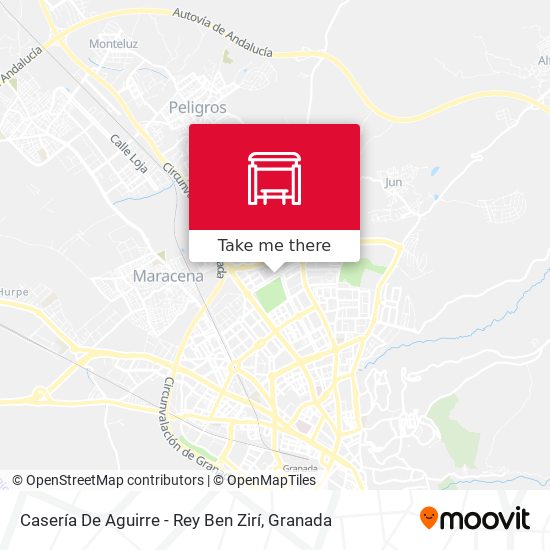 Casería De Aguirre - Rey Ben Zirí map