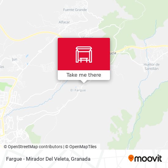 Fargue - Mirador Del Veleta map