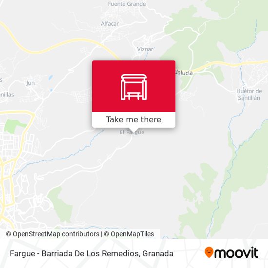 Fargue - Barriada De Los Remedios map