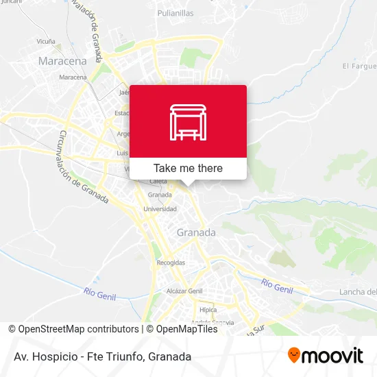 mapa Av. Hospicio - Fte Triunfo