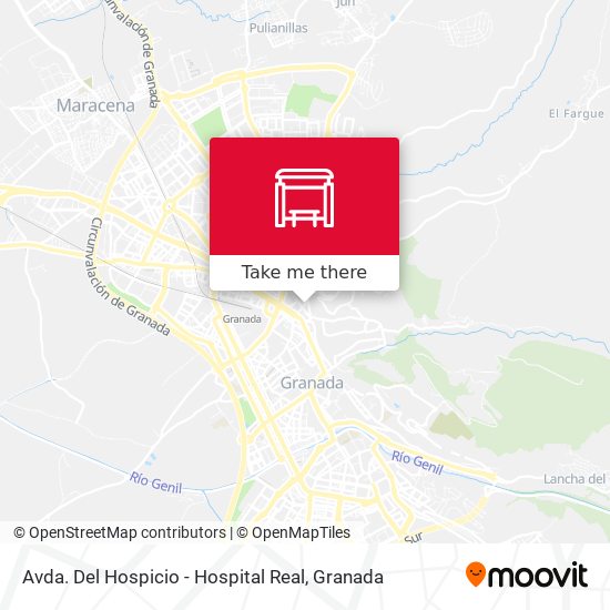 Avda. Del Hospicio - Hospital Real map