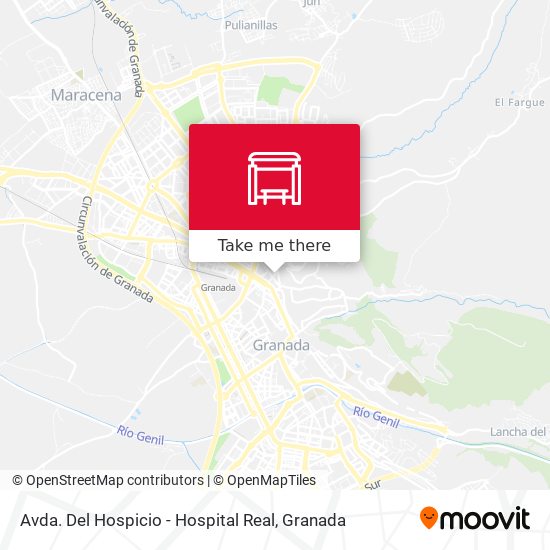 mapa Avda. Del Hospicio - Hospital Real