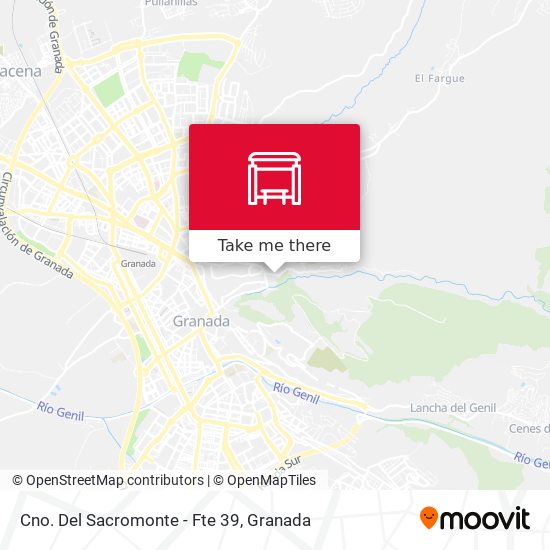 Cno. Del Sacromonte - Fte 39 map