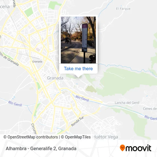 Alhambra - Generalife 2 map