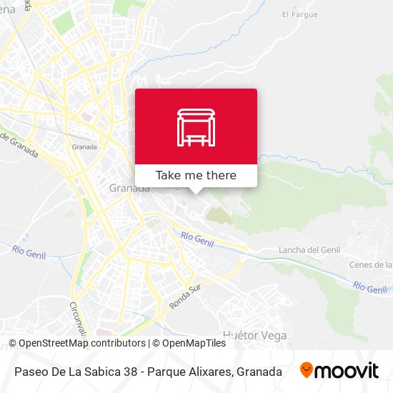 Paseo De La Sabica 38 - Parque Alixares map