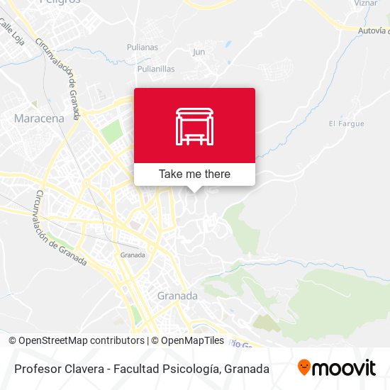Profesor Clavera - Facultad Psicología map