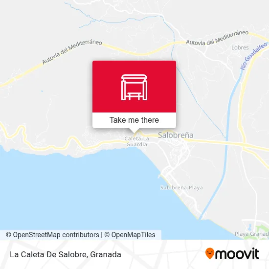 La Caleta De Salobre map