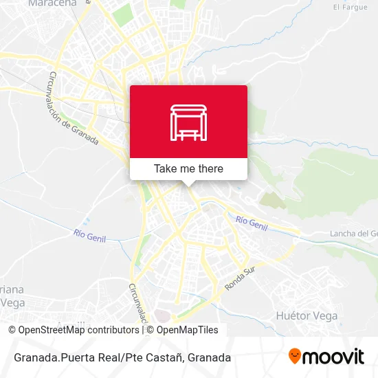 Granada.Puerta Real/Pte Castañ map