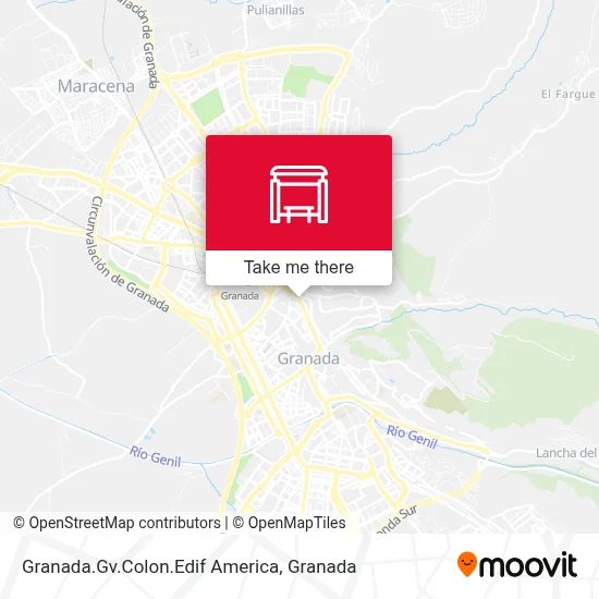 Granada.Gv.Colon.Edif America map