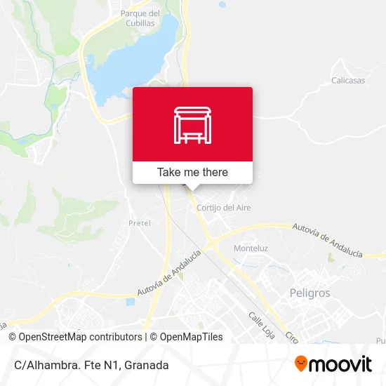 C/Alhambra. Fte N1 map