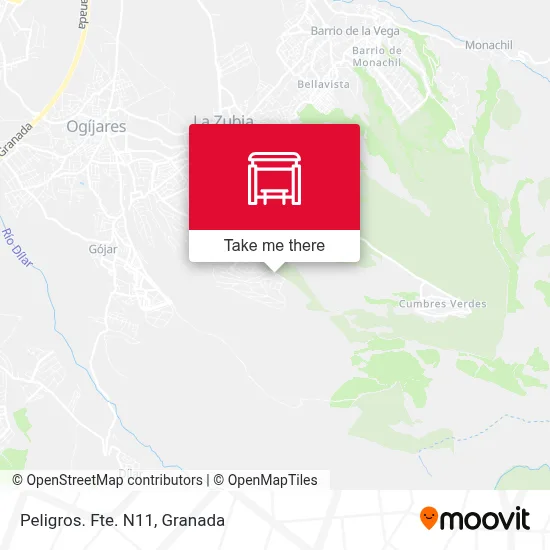 Peligros. Fte. N11 map