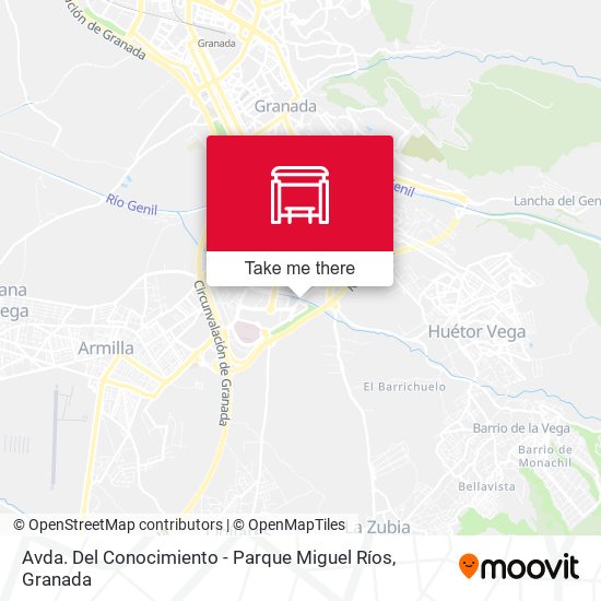 Avda. Del Conocimiento - Parque Miguel Ríos map