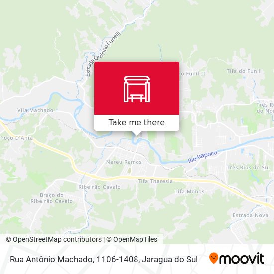 Mapa Rua Antônio Machado, 1106-1408