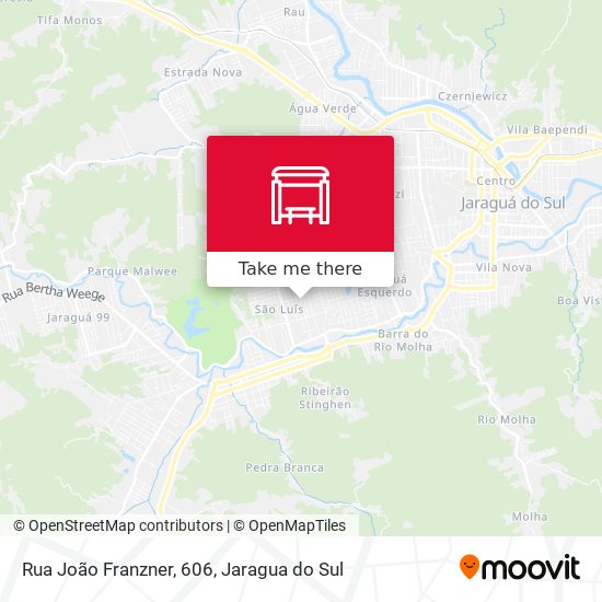 Mapa Rua João Franzner, 606