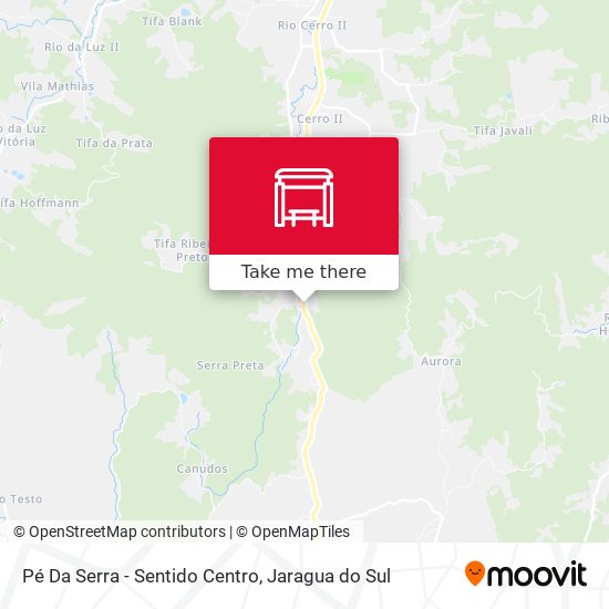 Pé Da Serra - Sentido Centro map