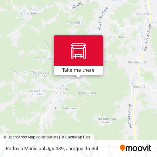 Mapa Rodovia Municipal Jgs 489