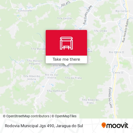 Rodovia Municipal Jgs 490 map
