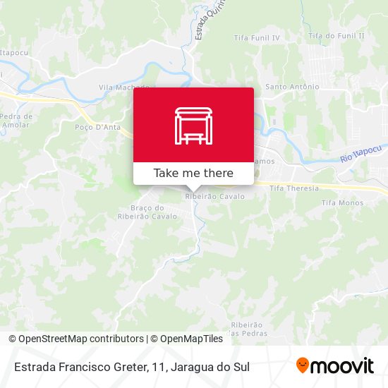 Estrada Francisco Greter, 11 map