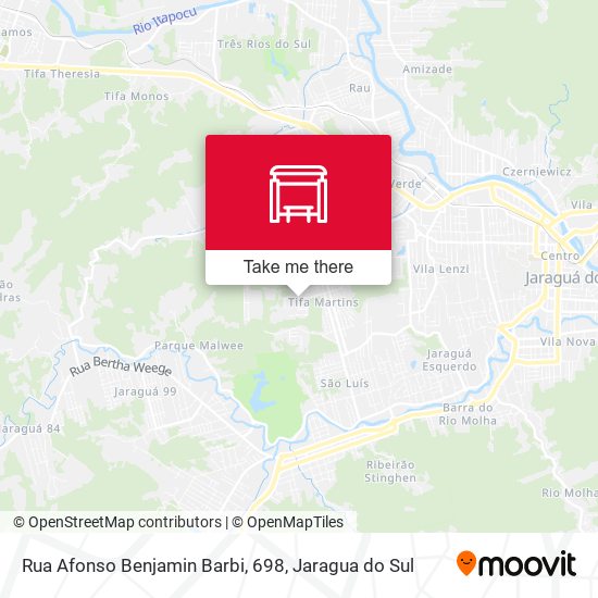 Rua Afonso Benjamin Barbi, 698 map