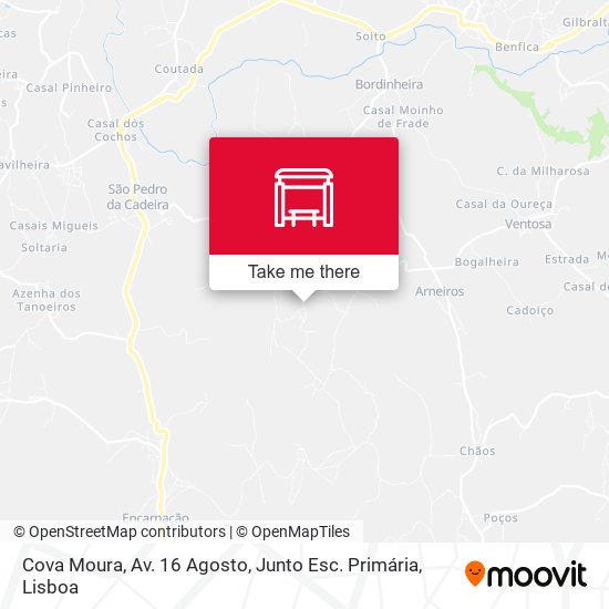 Cova Moura, Av. 16 Agosto, Junto Esc. Primária mapa