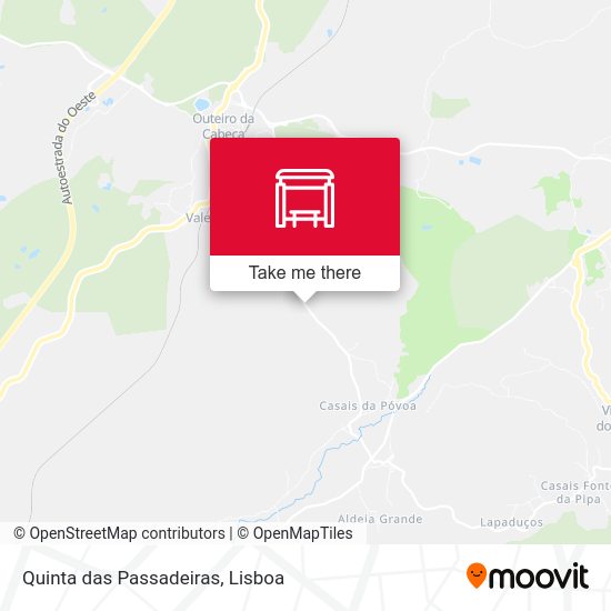 Quinta das Passadeiras mapa