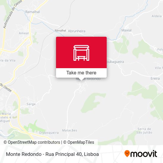 Monte Redondo - Rua Principal 40 map